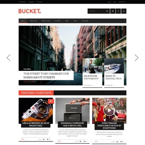 BUCKET A Digital Magazine Style WordPress Theme
