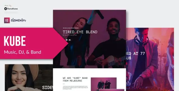 Kube – Music Elementor Template Kit